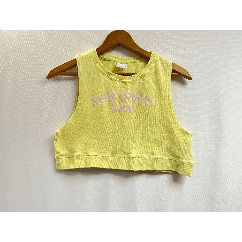 Zara Girls San Diego USA Sleeveless Cropped Top Yellow Size 10